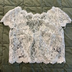 BHLDN Tadashi Shoji Lace Topper NWT (size S)